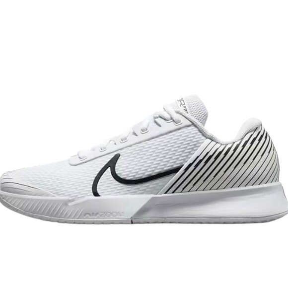 Nike Zoom Vapor Pro 2 HC Mens Tennis Shoes White/Black DR6191 101 NEW - Picture 2 of 8